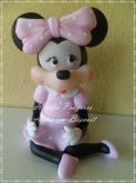 Topo de bolo Minnie rosa